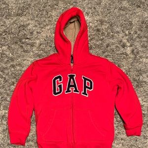 Gap Sherpa lined zip up hoodie